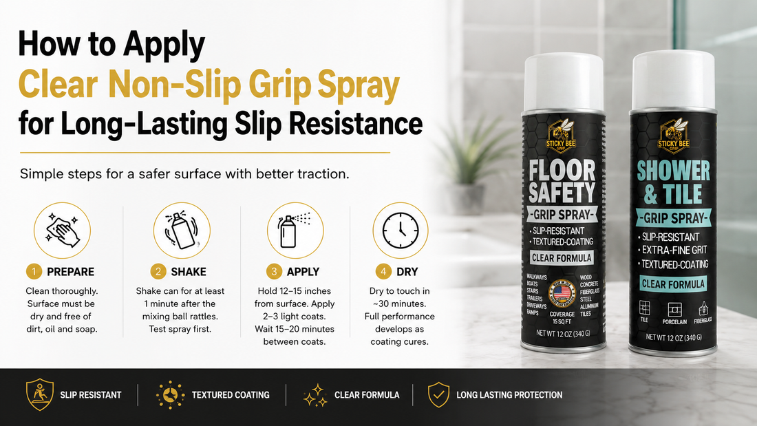 How to Apply Clear Non-Slip Grip Spray for Long-Lasting Slip Resistance
