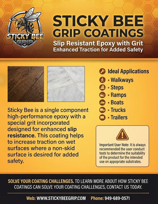 Slip Resistant Epoxy with Grit Enhanced Traction for Added Safety
