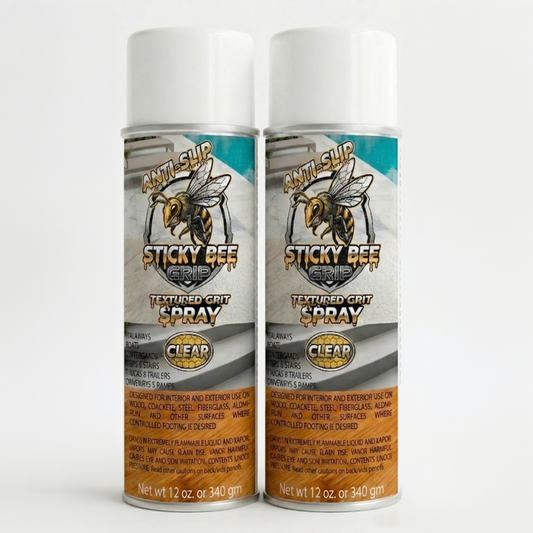 (2 PACK) Sticky Bee Non-Slip Texture Grip (Clear)
