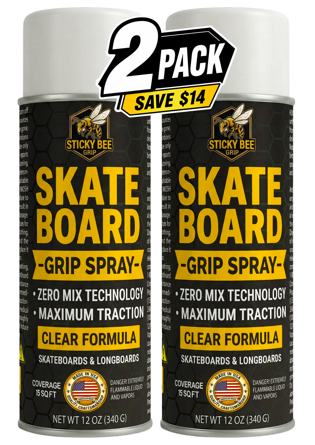 Skateboard & Longboard Grip Tape Spray (Clear)