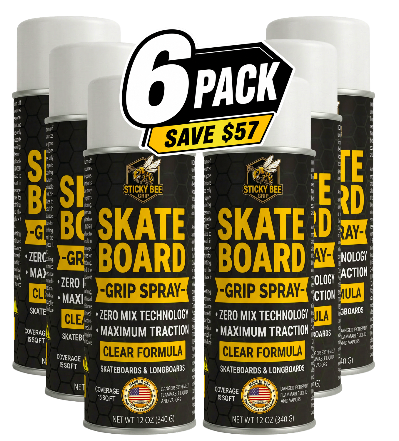 Skateboard & Longboard Grip Tape Spray (Clear)